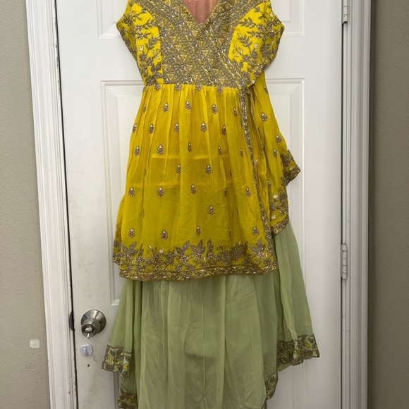 Lehenga with blouse multicolored - Picture 3 of 9
